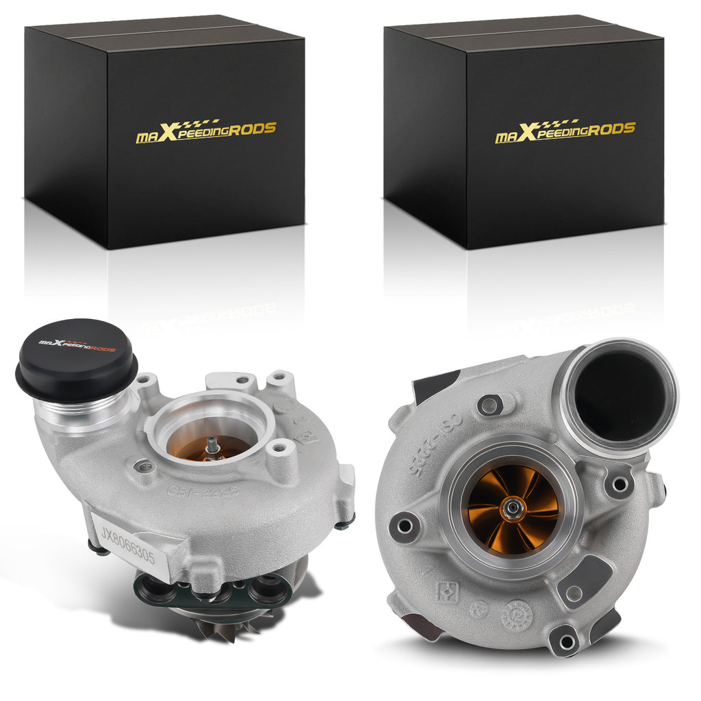 Linke + Rechte Seite Turbocharger CHAR+Kompressorgehäuse Billet compatible for Audi A6 A7 A8