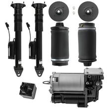 Load image into Gallery viewer, 2X Federbeine + 2X Luftbalg Hinten mit Kompressor compatible for Mercedes M ML GL W164 X164