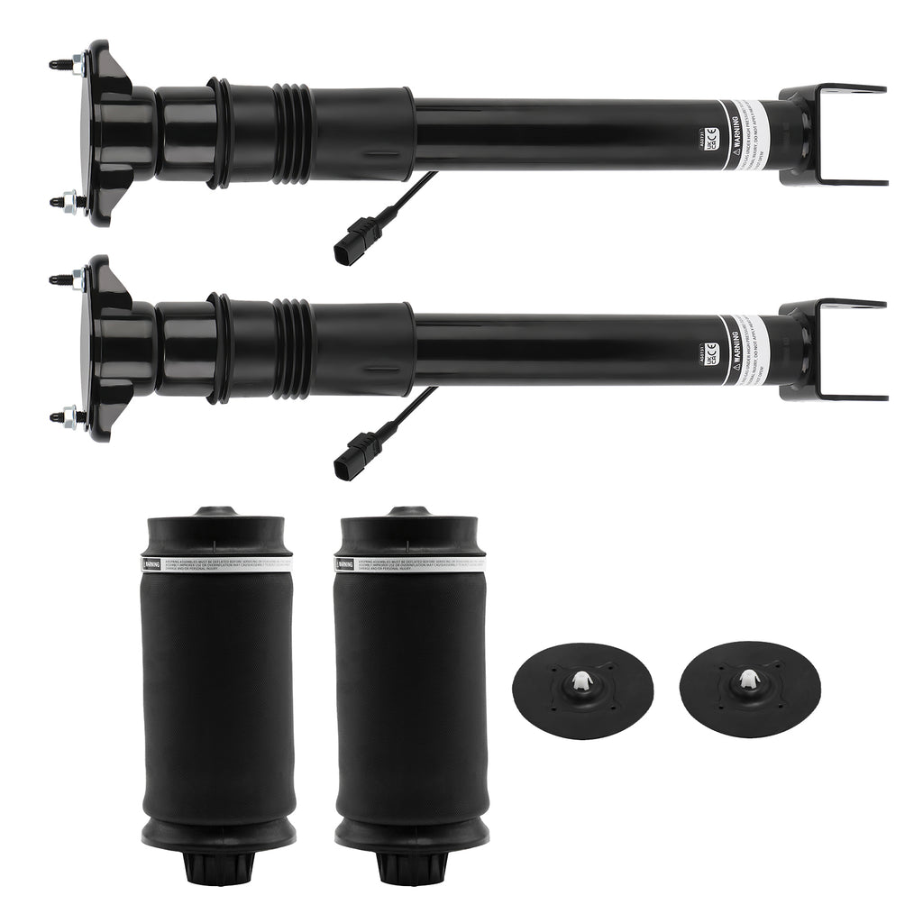 2x Air Shock W/ 2x Spring Bag Rear geschikt voor Mercedes-Benz GL ML X164 W164 1643203031