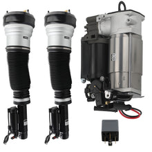 Load image into Gallery viewer, Front Pair Air Suspension Strut + Air Pump compatible with Mercedes S Class W220 1998-2005