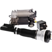 Load image into Gallery viewer, for el puntal de suspensión neumática delantera W220 S430 S500 de compatible for Mercedes y la bomba de aire W220 attes