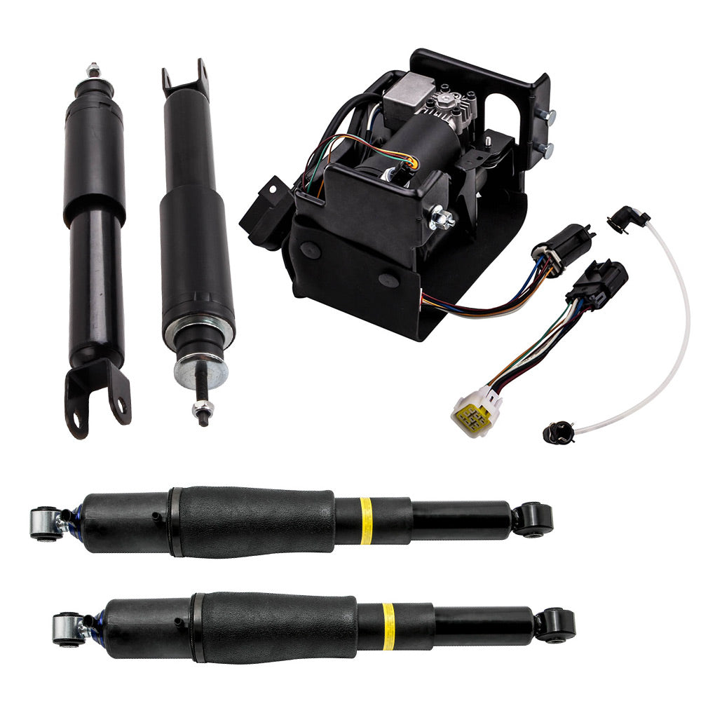 2 Avant +2 Arrière + Compresseur compatible for Chevrolet Tahoe Gmc Yukon/xl 1500 2006 new