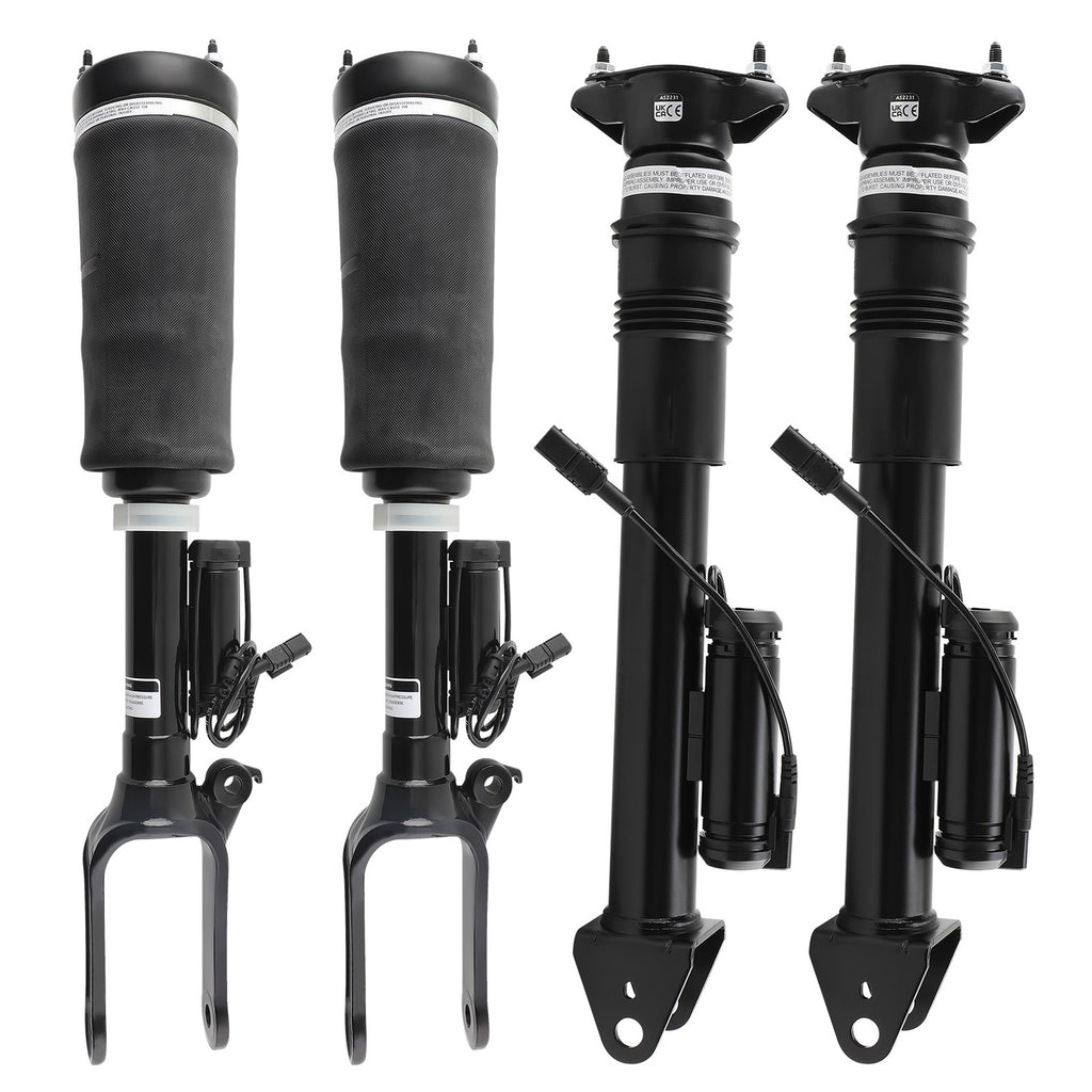 4X Federbeine Luftfederung Stoßdämpfer Hinten Vorne compatible for Mercedes R-Klasse W251
