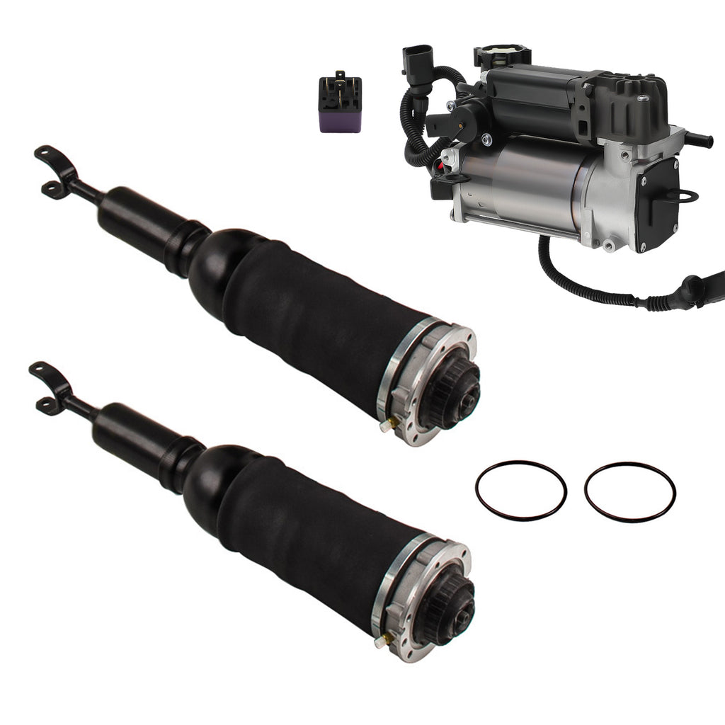 2X Vorne Federbeine mit Kompressorfor compatible for AUDI A6 A6 Avant Allroad 4B C5 Quattro