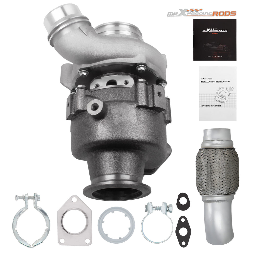 turbocharger compatible with BMW 120d E81 2.0 D 49135-05895 130 Kw 177 Hp w/ Exhaust Pipe
