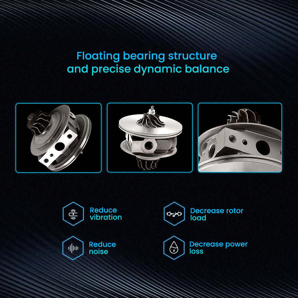 Turbocharger compatible for Mercedes compatible for Smart Fortwo Roadster 61HP Turbo cartridge CHRA for GT1238