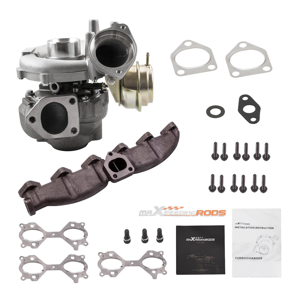 Turbocharger m. Auspuffkrümmer compatible for BMW X5 3.0d E53 160KW 218PS 11657791046 753392