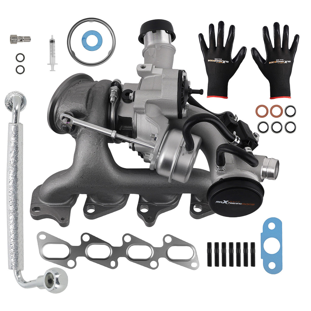 new Turbo Turbocharger + Ölleitung compatible for Opel Astra J Meriva B I4 1.4L 103KW 140HP