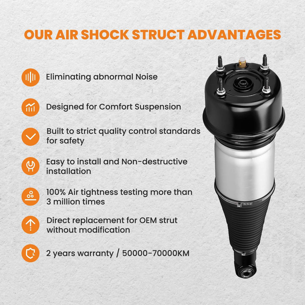 2x Rear Air Suspension Shock Strut compatible for Jaguar XJ Series XJR XJ6 XJ8 X350 X358