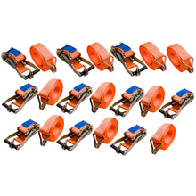 Load image into Gallery viewer, 10 X Heavy Duty Ratchet Tie Down Straps 5M x 50MM ×4T Transport Truck Lashing