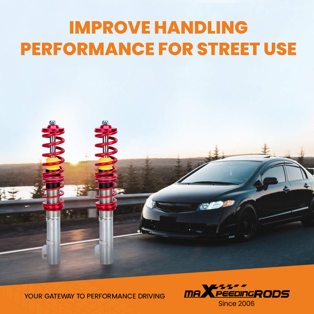 Coilovers Compatible with VW GOLF IV (1J1) Compatible with FWD 1998-2007 Lowering Kit compatible with VW GOLF IV (1J1) Compatible with FWD 1998-2007