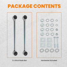 Load image into Gallery viewer, Adjustable Pair Rear Strut Rods Kit with Rubber Bushings compatible with Corvette 1963-1979