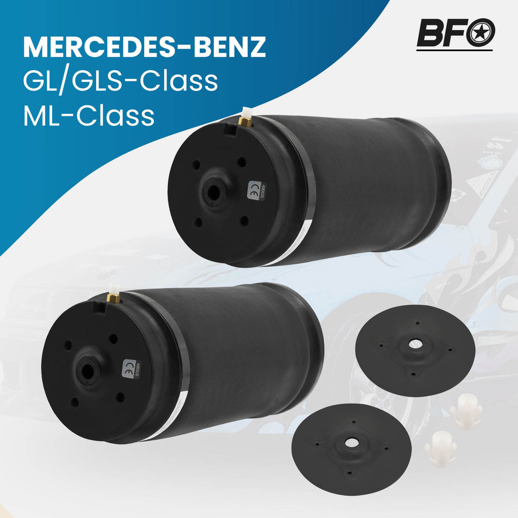 2x Air Suspension Spring Bag Rear compatible for Mercedes ML GL Class W164 X164 Left/Right