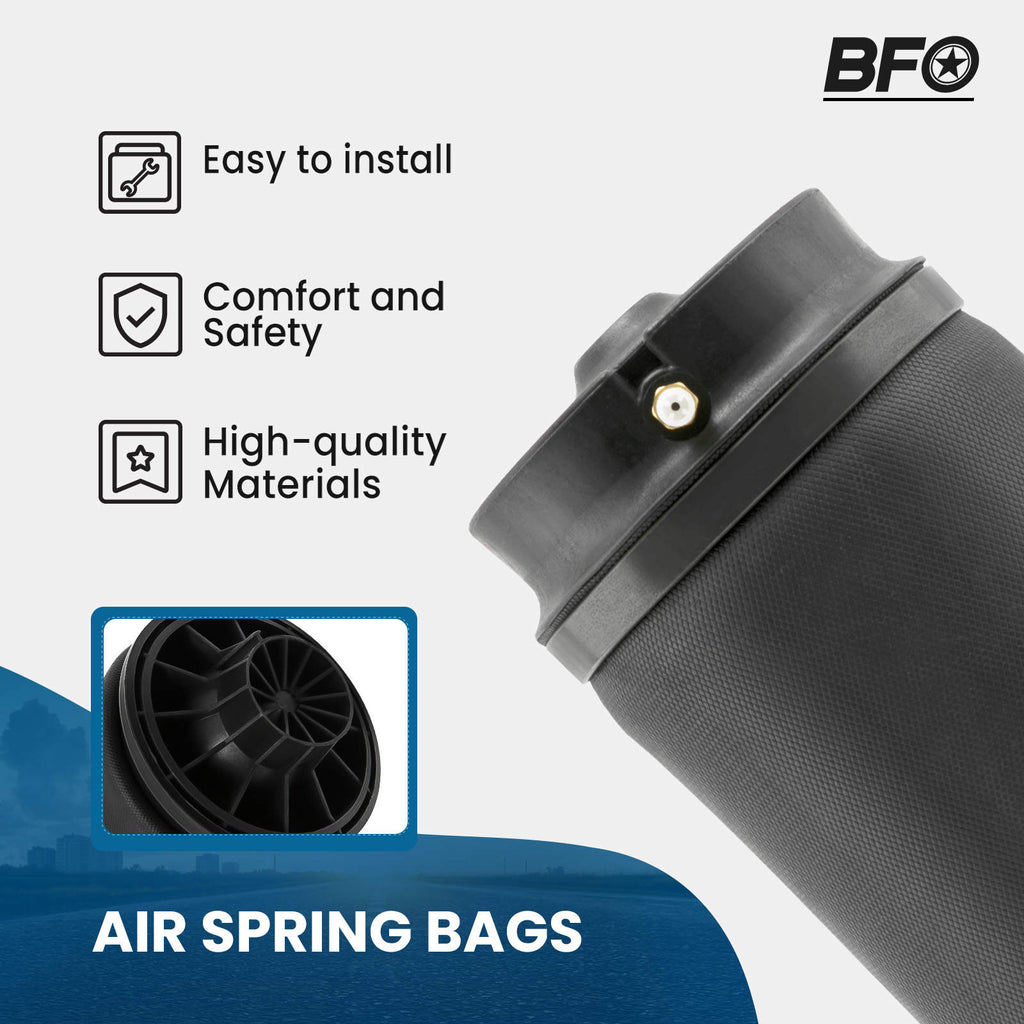 2x Air Suspension Spring Bag Rear compatible for Mercedes ML GL Class W164 X164 Left/Right