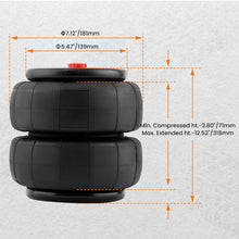 Load image into Gallery viewer, 1x 2600lbs Standard 1/2 NPT Single Port Air Ride Springs Bags Suspension