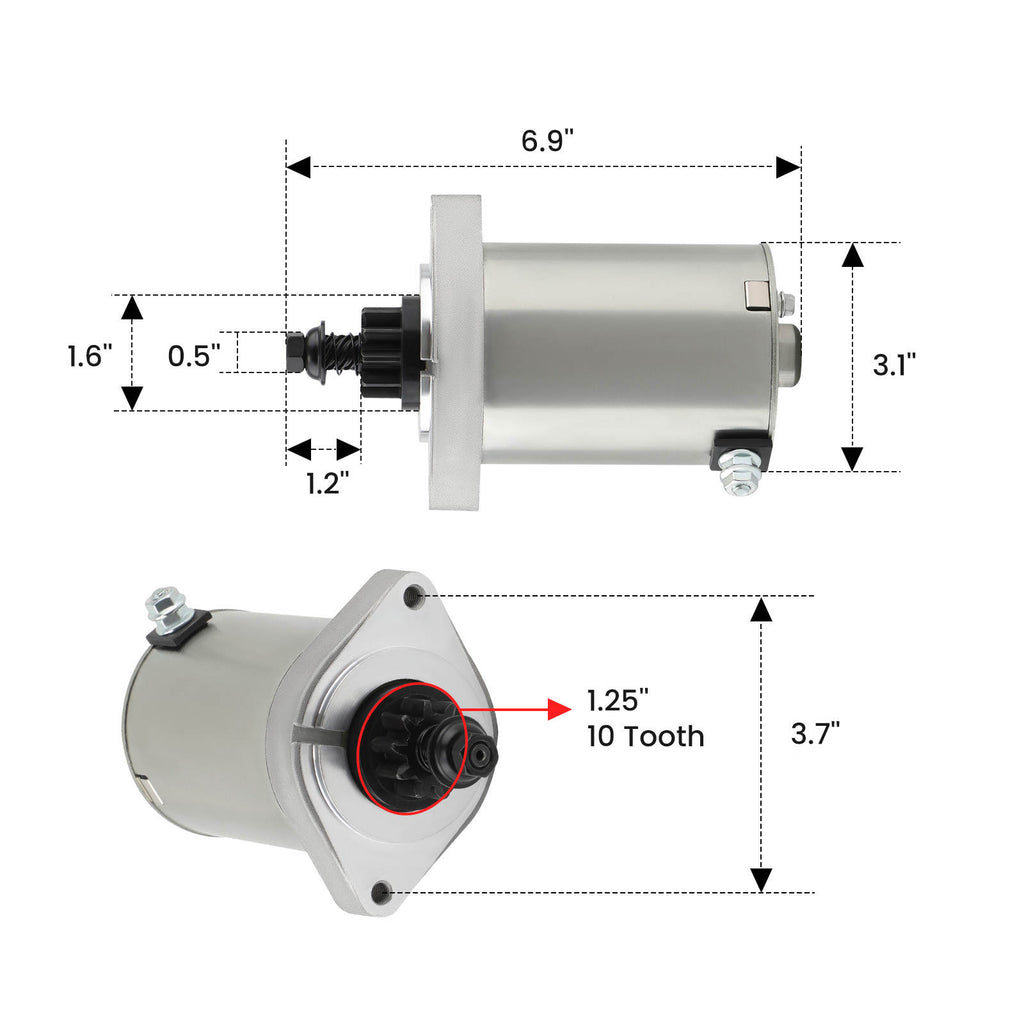 Compatible with Kawasaki Compatible with John Deere Starter