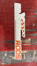 Load image into Gallery viewer, Orange und weißer Autoaufkleber