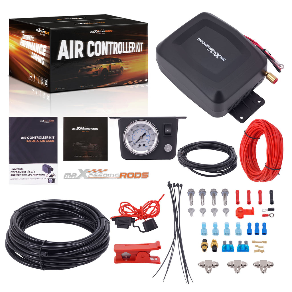 12V Luchtveringcompressor Controller Kit voor Universal Vans Pickups