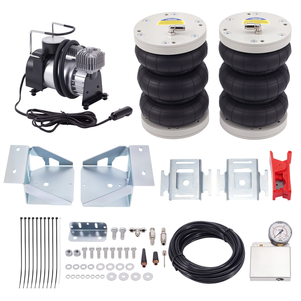 Rear Air Suspension Kit W/ Compressor geschikt voor Iveco Daily 35S S L 2014-2024 5280KG