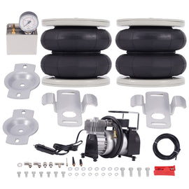 2x achter Luchtvering + 12V Compressor Kit geschikt voor Fiat Ducato 1994-2024 4000KG