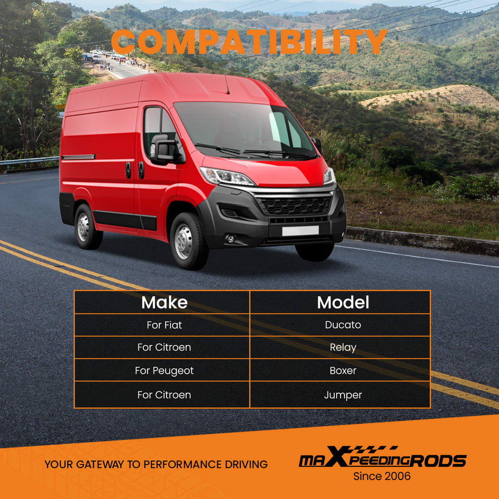 Air suspension kit compatible for Fiat Ducato 1994-2024 X250 X290 4000kg with Compressor