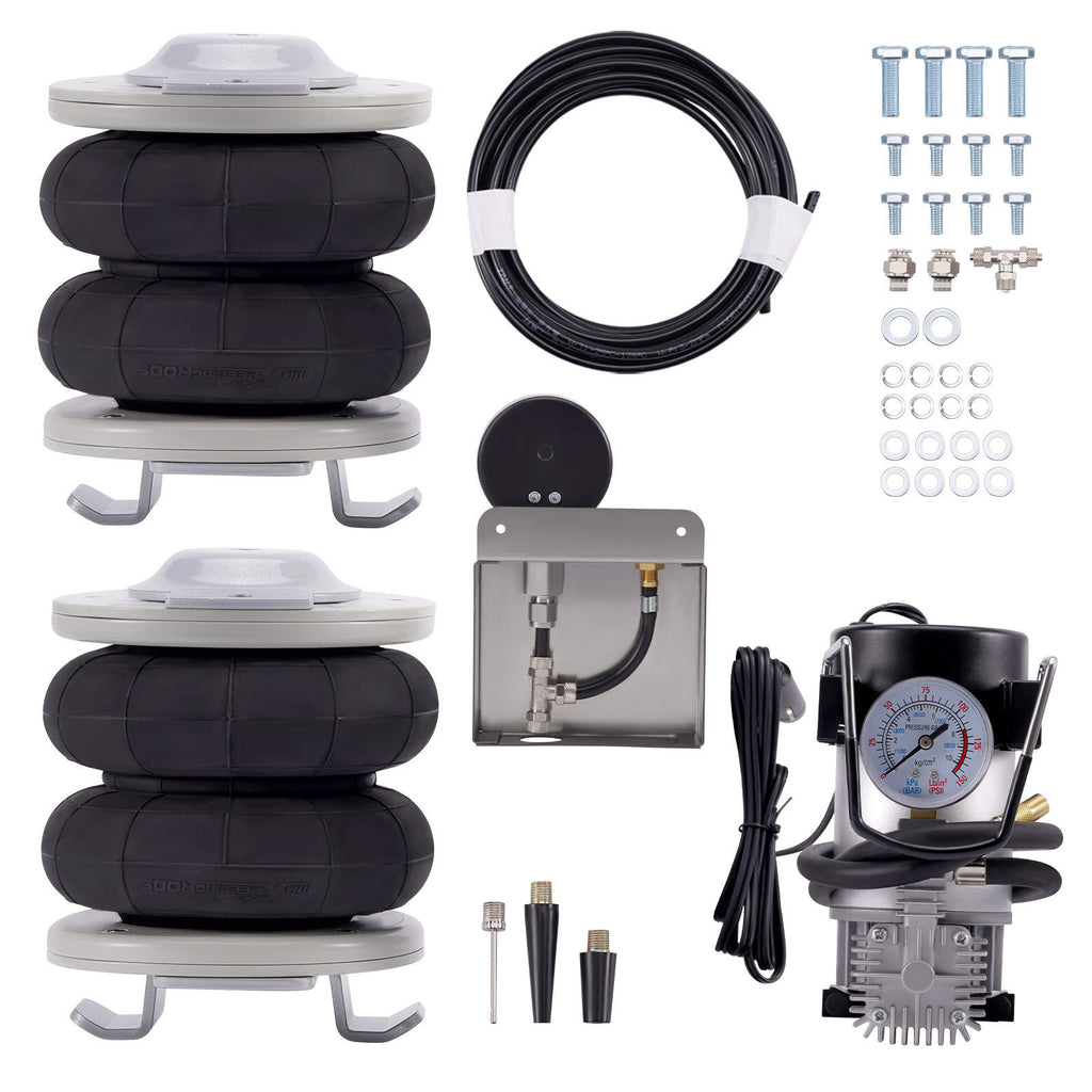 Air suspension kit compatible for Fiat Ducato 1994-2024 X250 X290 4000kg with Compressor