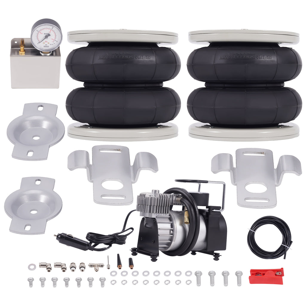 2x Luftfederung Hinten + 12V Kompressor Kit compatible for Fiat Ducato compatible for Peugeot Boxer 1994-