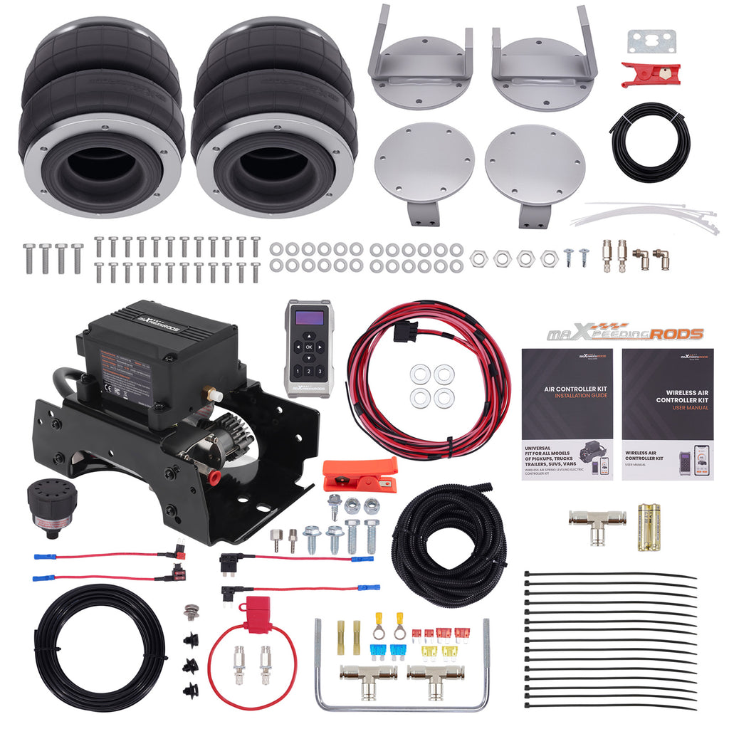 Luftfeder Hinten + Wireless Kompressor Kontroller Kit compatible for Toyota Hilux 4WD 2015-