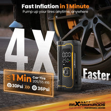 Load image into Gallery viewer, maXpeedingrods Tire Inflator Portable Air Compressor 150PSI Cordless Car Tire Air Pump with Digital Dual Displays, LED Light, Auto Shut-Off, Memory Function, Air Pump for Car, Bike, Motorcycle, Ball