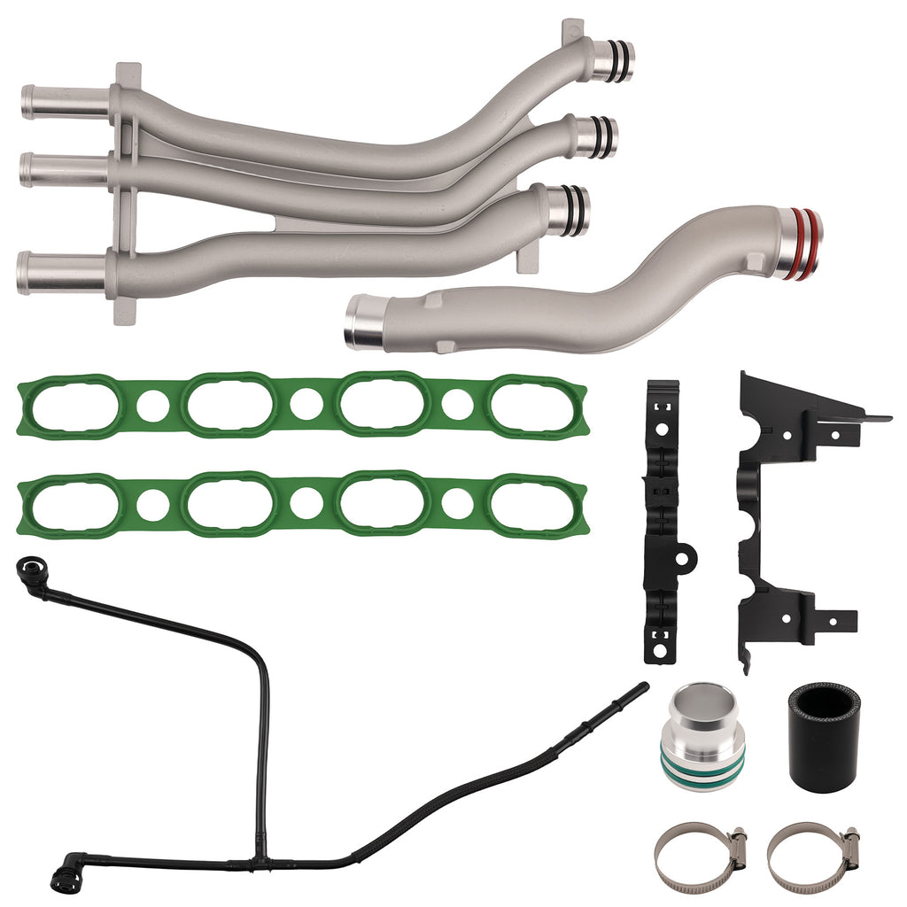 Alu Coolant Pipe geschikt voor Porsche Cayenne 4.5L 2003-2006 94810605905 Complete