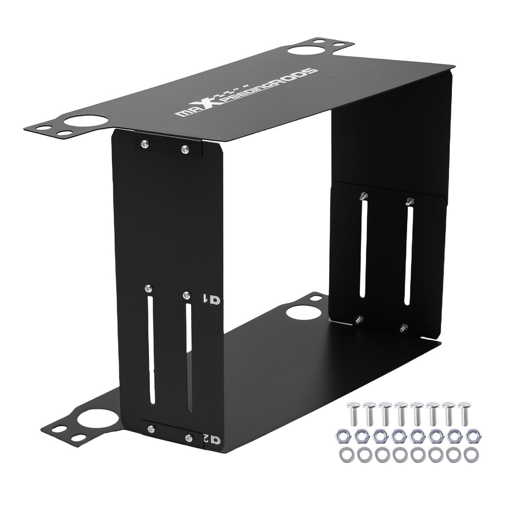 Adjustable Air Guide Frame for 16-30 Row British Oil Cooler Black Aluminum