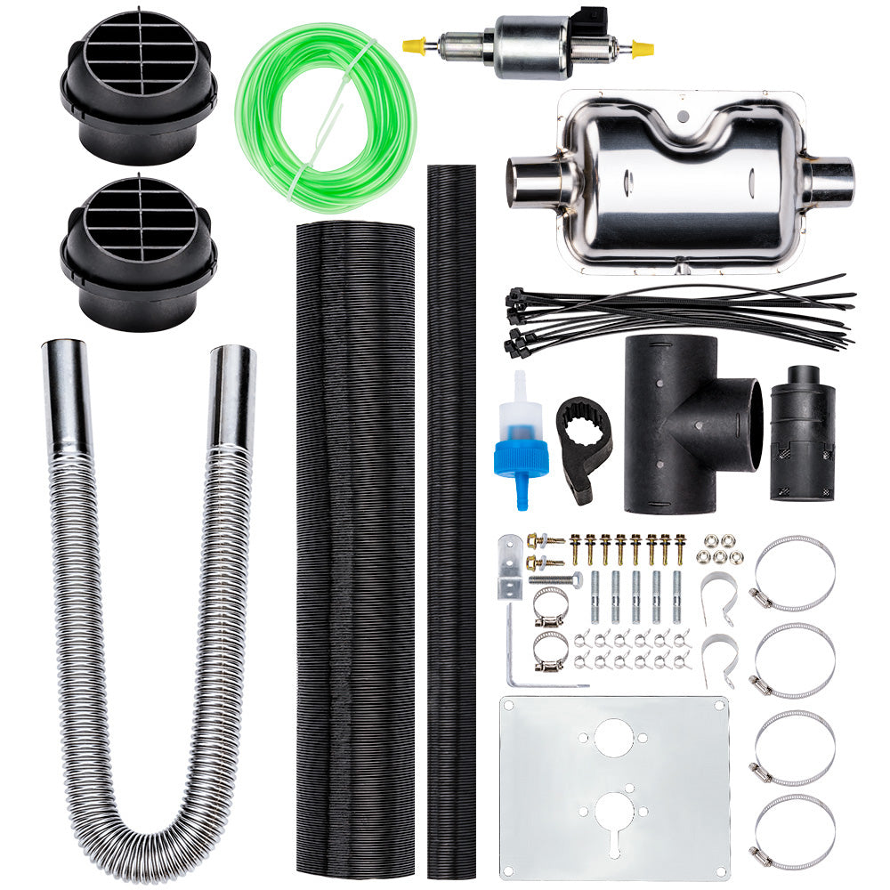 12V 2KW-8KW Diesel Air Heater 10L Tank geschikt voor Vent Duct for Car Caravan Lorrys Boats