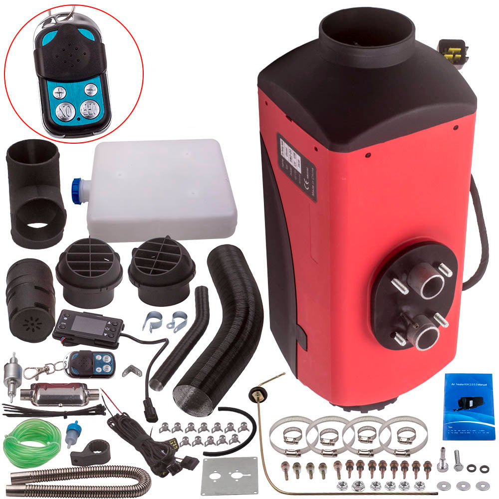 12V 5KW Chauffage à air diesel 2KW ~ 5KW Télécommande LCD Caravane Camping-car Camions