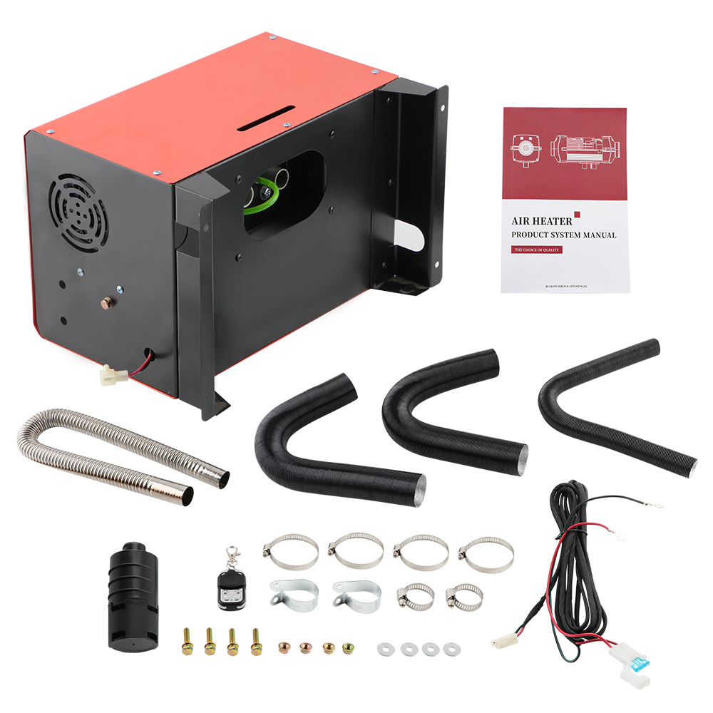 Calentador de aire Diesel Air Heater 12V 5KW LCD Interruptor 4 agujeros Coche
