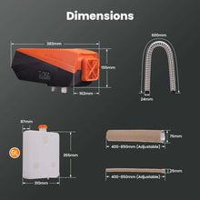 Load image into Gallery viewer, 5kw Diesel Heater 12V Diesel Heater LCD Switch For RV For Van Trailers Trucks-Maxpeedingrods