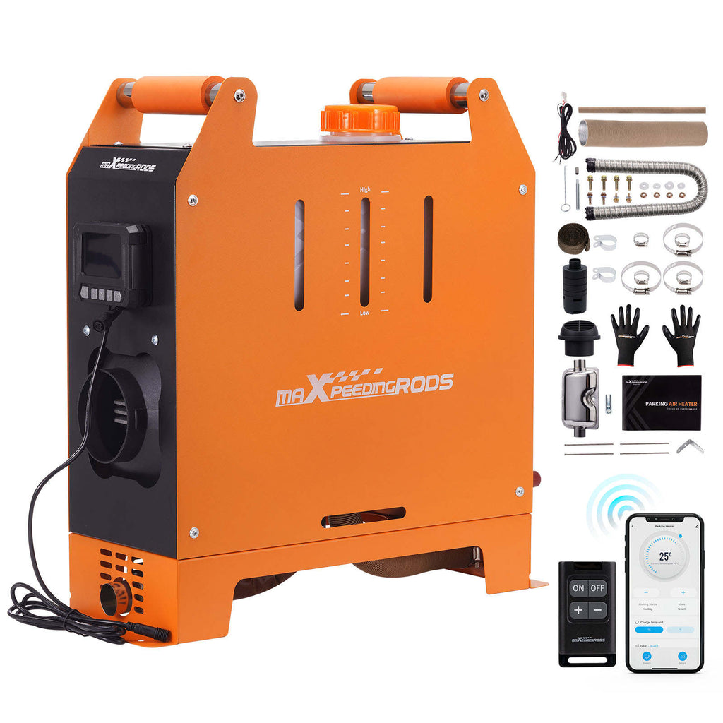 1-5KW Diesel Heater with Mobile Control for RV, Van, Garage - Portable Diesel Heater