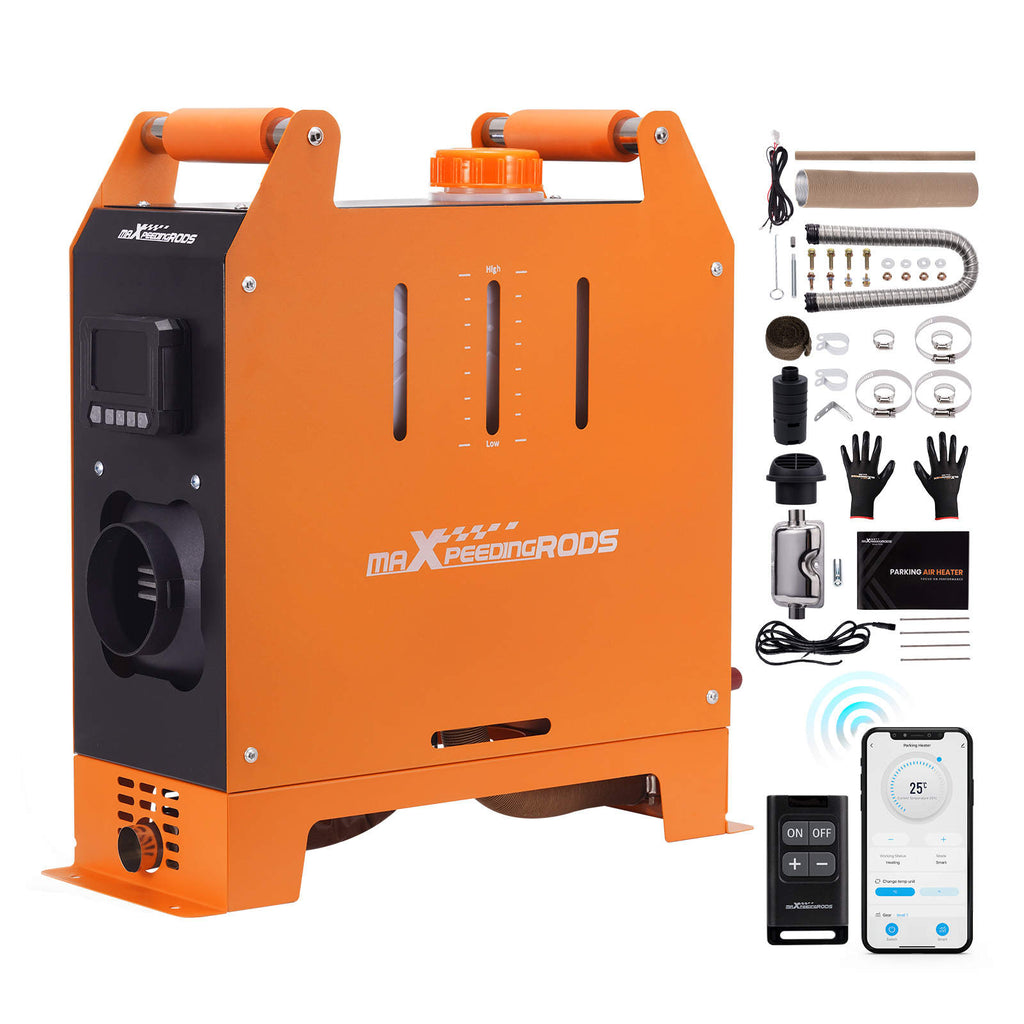 1-5KW Diesel Heater with Mobile Control for RV, Van, Garage - Portable Diesel Heater