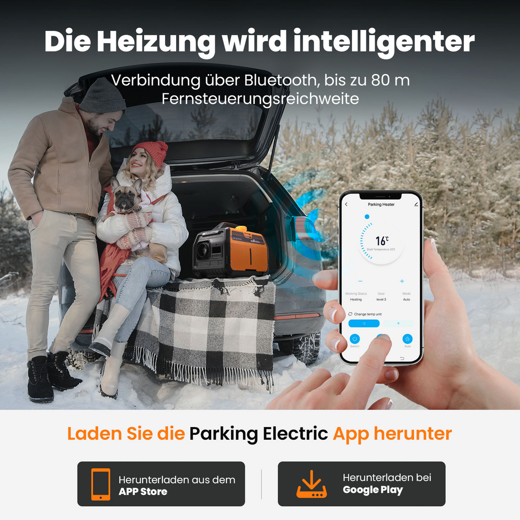 Diesel Heater 12v 2kw-5kw Heater Bluetooth® App Control Heating Convenient for RV for Van