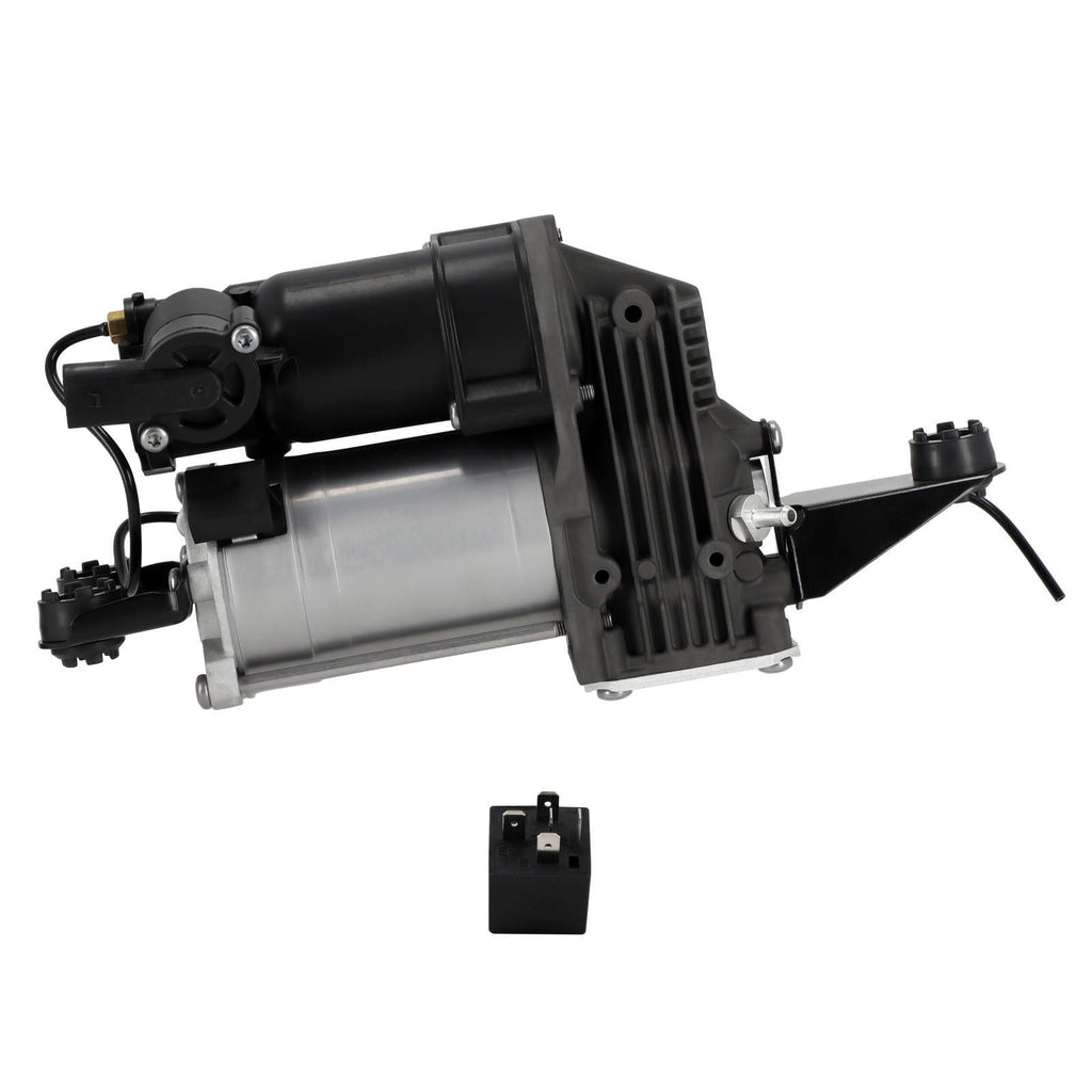 Rear Air Suspension Compressor Pump + Solenoid Valve Block compatible for BMW 5 Series E61