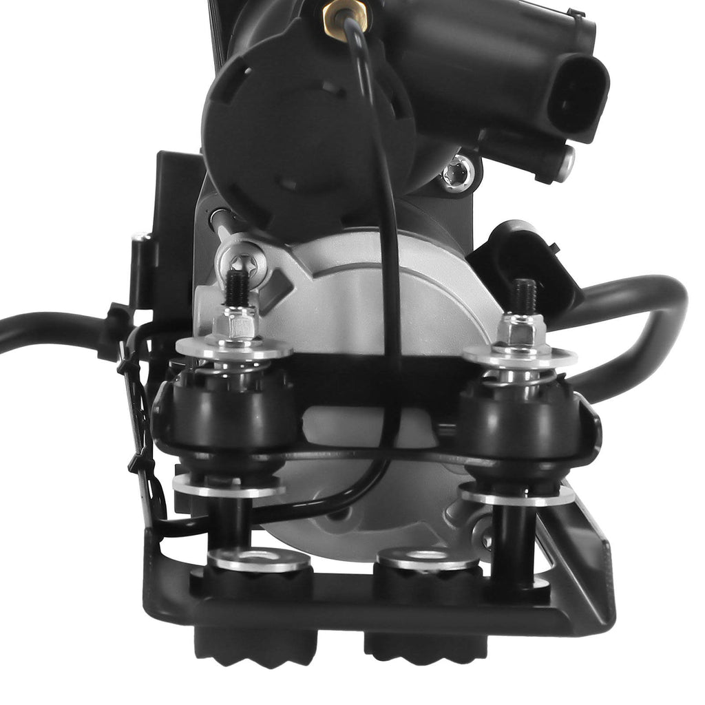 Air Suspension Compressor + Valve Block + Bracket compatible for BMW 5 Series E61 2004-10