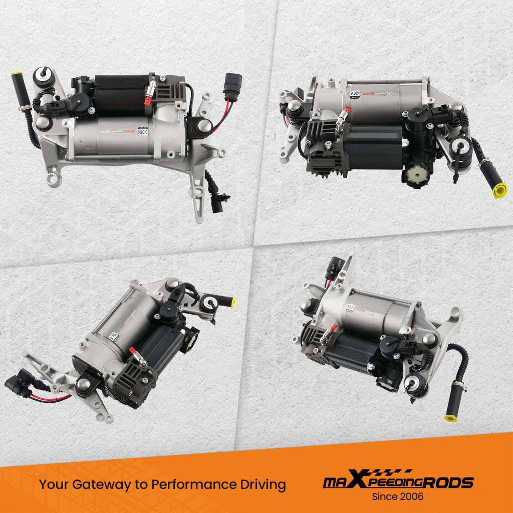 Air Suspension Compressor W/ Bracket compatible for Porsche Cayenne compatible for VW Touareg 7L0616007B