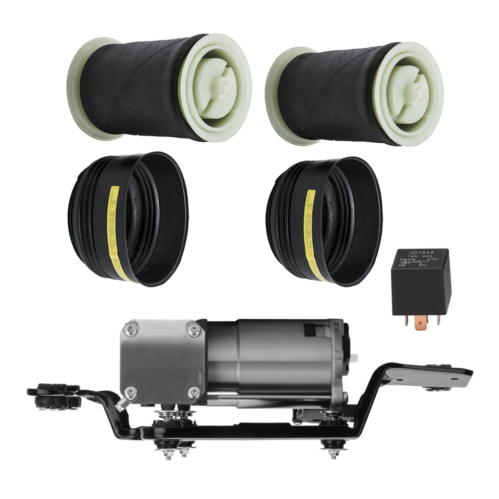 Rear Air Suspension Compressor Bracket + Bellows geschikt voor BMW X5 X6 E70 E72 2007-2013