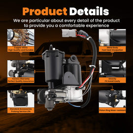 Air Suspension Compressor compatible for Land Rover Range Rover LR3 LR4 Sport LR038148