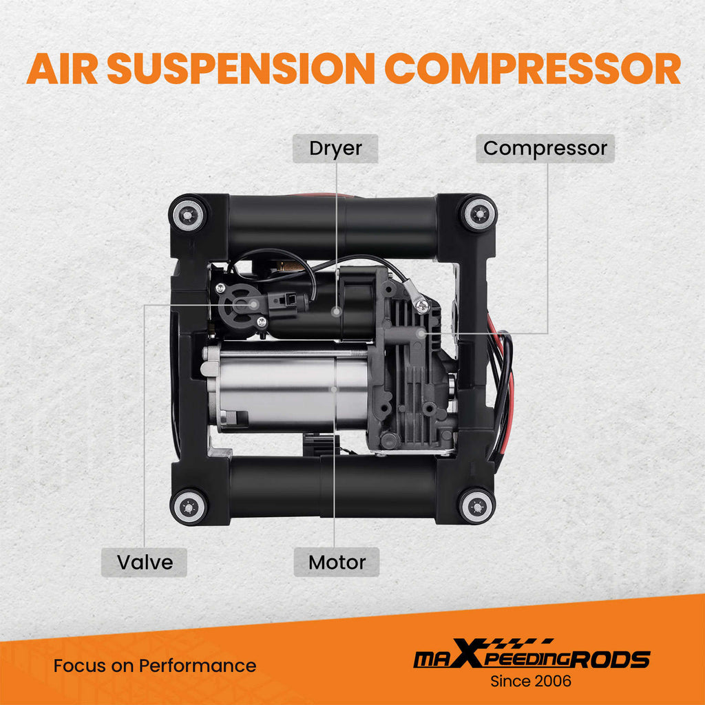 Air Suspension Compressor + Bracket + Relay compatible for Range Rover MK III 3 2002-2012