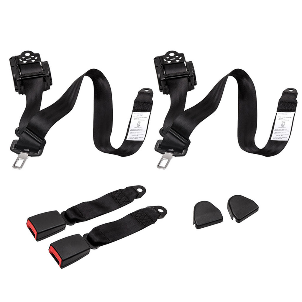 2 Ceintures De Sécurité Rétractables 3 Points compatible for Jeep Cj Yj Wrangler 1982-1995