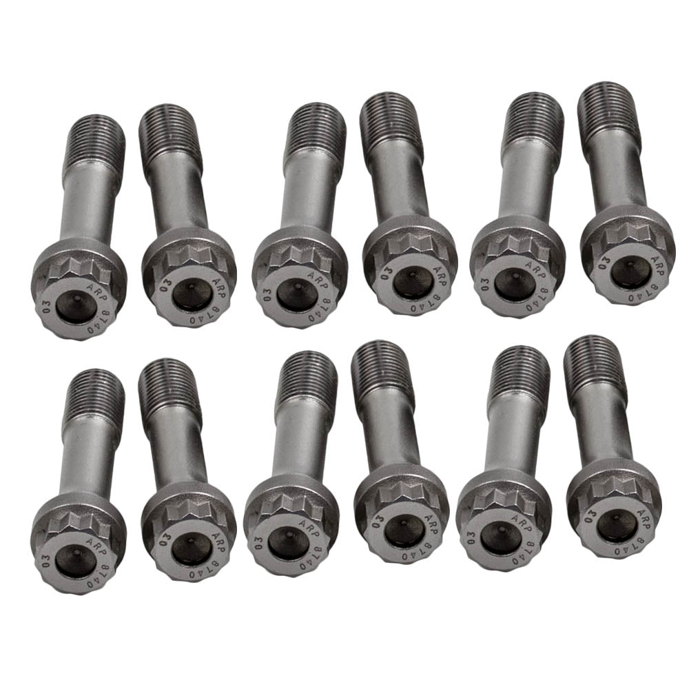 12PCS Genuino ARP Bulón APR 8740 3/8 bolts compatible for VW AUDI 6 Cylinder Engine Biela