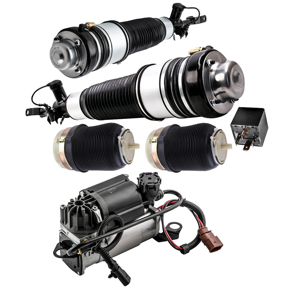 Set Front geschikt voor Audi A6 Air Strut Bag Compressor Quattro Base 4F0616005D