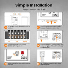 Load image into Gallery viewer, 7P 2AATS Automatic Transfer Switch generator rapid supply for power outage