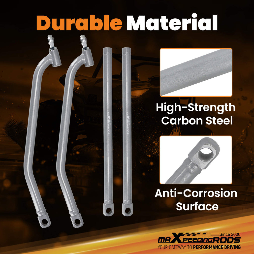Upper Lower High Clearance Radius Rods Bars Kit compatible for Polaris RZR 1000 XP EPS 2015