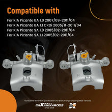Load image into Gallery viewer, 2x Rear Brake Caliper compatible for KIA Picanto BA SA 2005-2011 58310-07320 58360-07320